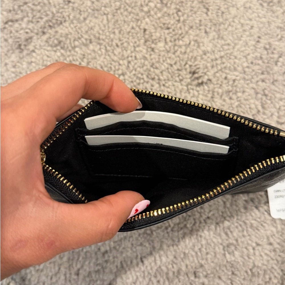 Coach Black Textured Wristlet - Picture 3 of 5